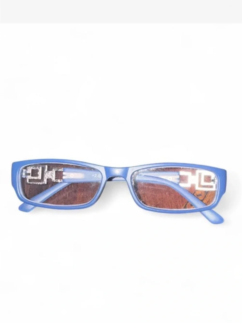 Classic Blue Rectangular Reading Glasses